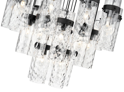 Fontaine 27 Light Chandelier Matte Black