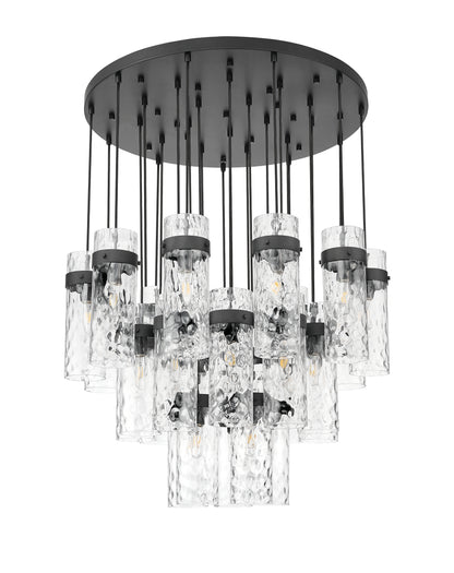 Fontaine 27 Light Chandelier Matte Black