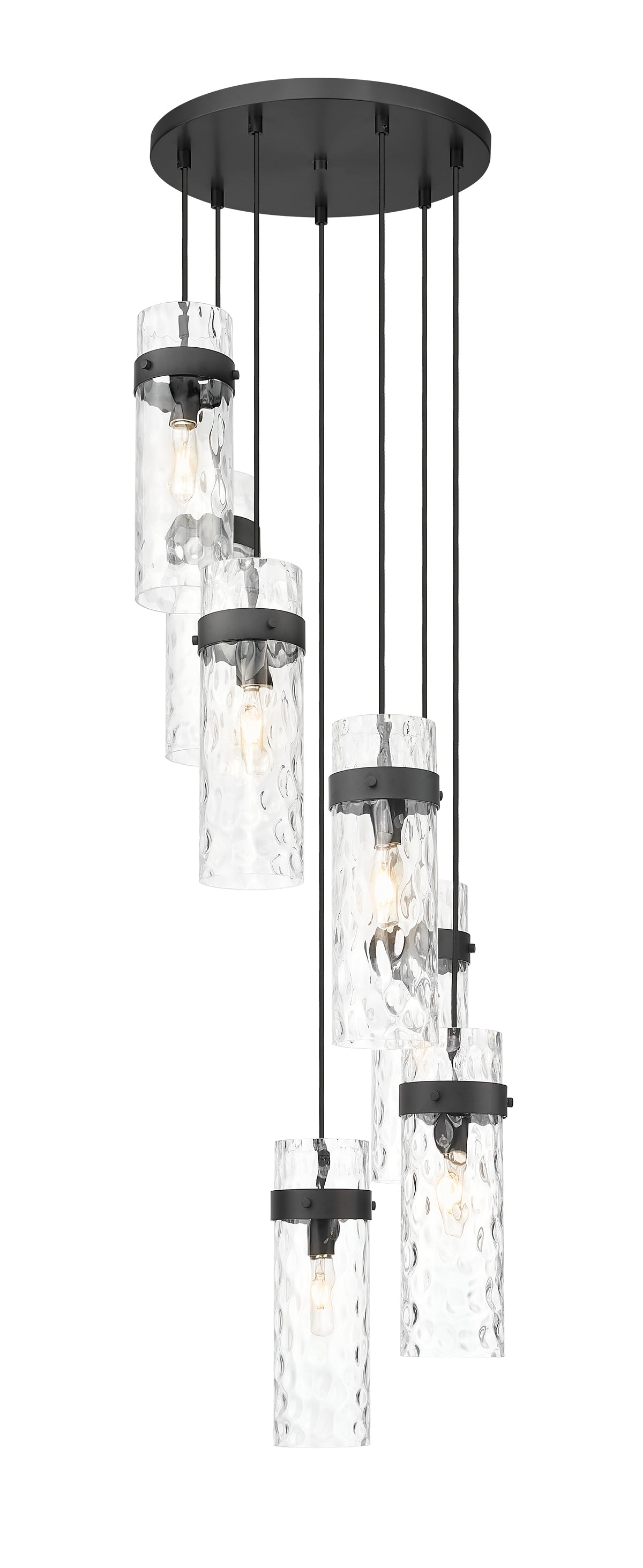 Fontaine 7 Light Chandelier Matte Black