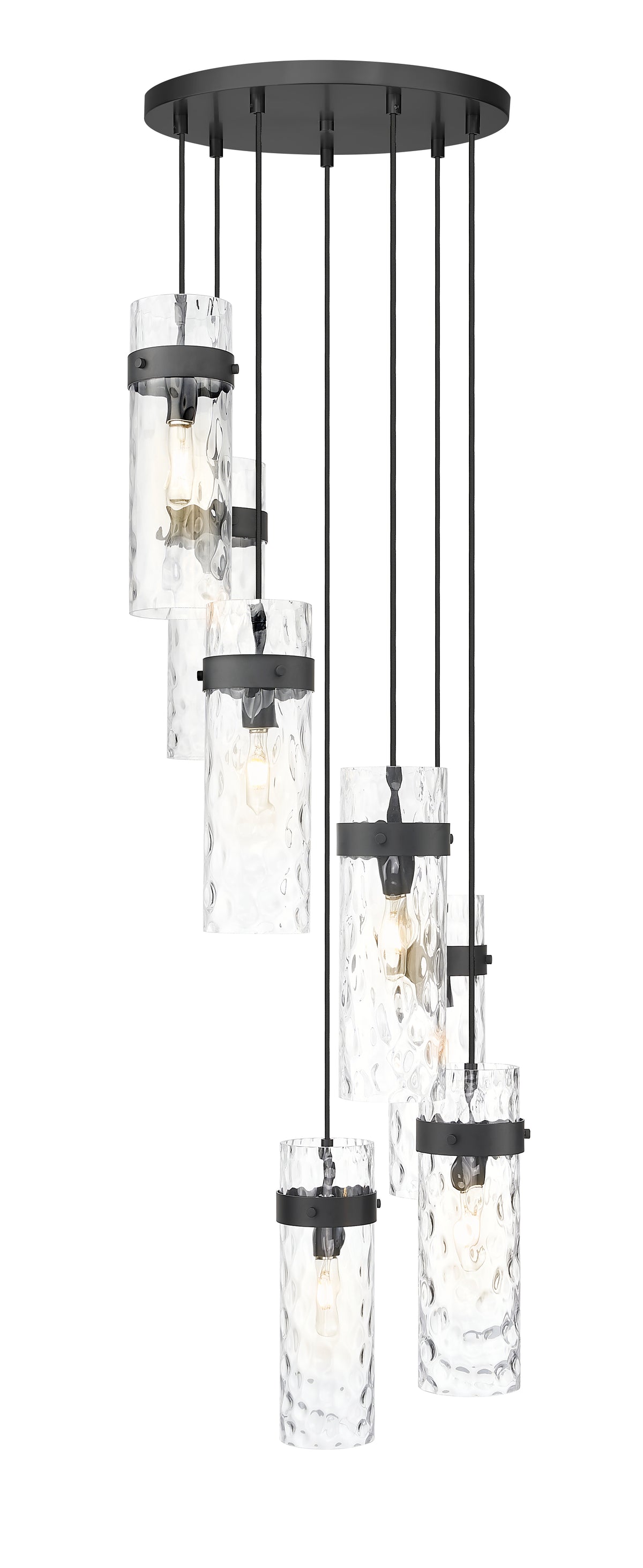 Fontaine 7 Light Chandelier Matte Black