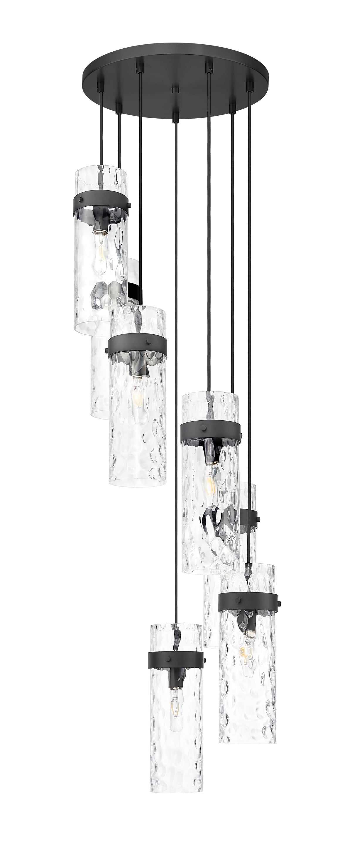 Fontaine 7 Light Chandelier Matte Black