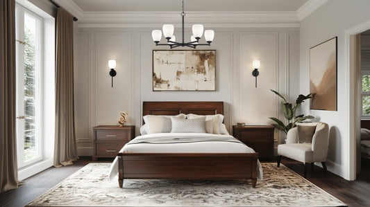 Oren 6 Light Chandelier Matte Black