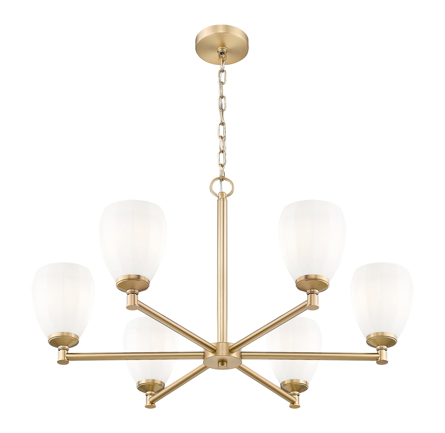 Oren 6 Light Chandelier Modern Gold