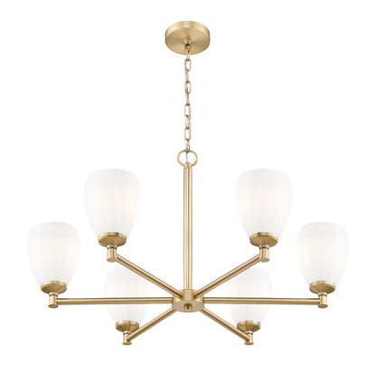 Oren 6 Light Chandelier Modern Gold
