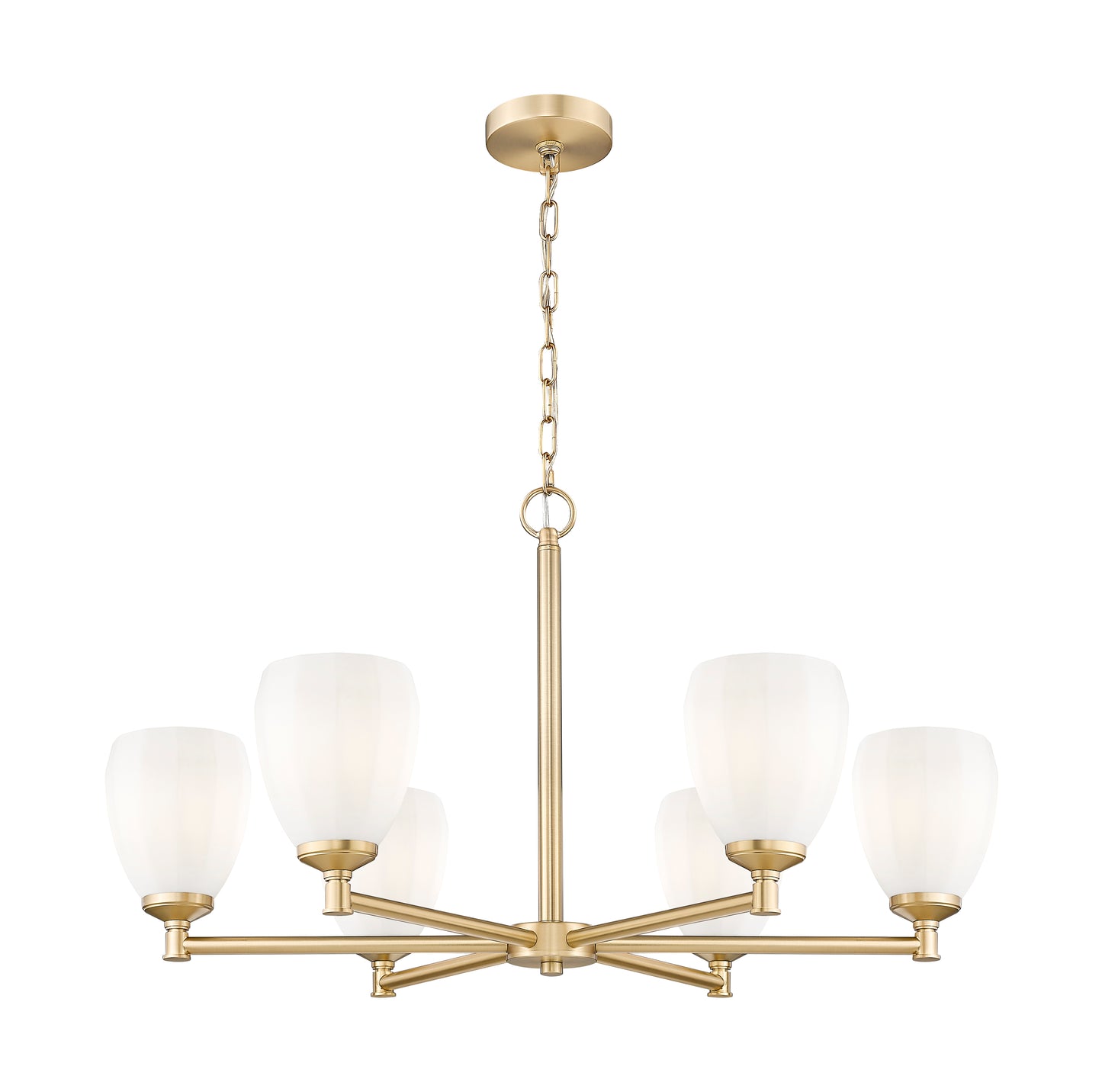 Oren 6 Light Chandelier Modern Gold