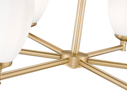 Oren 6 Light Chandelier Modern Gold