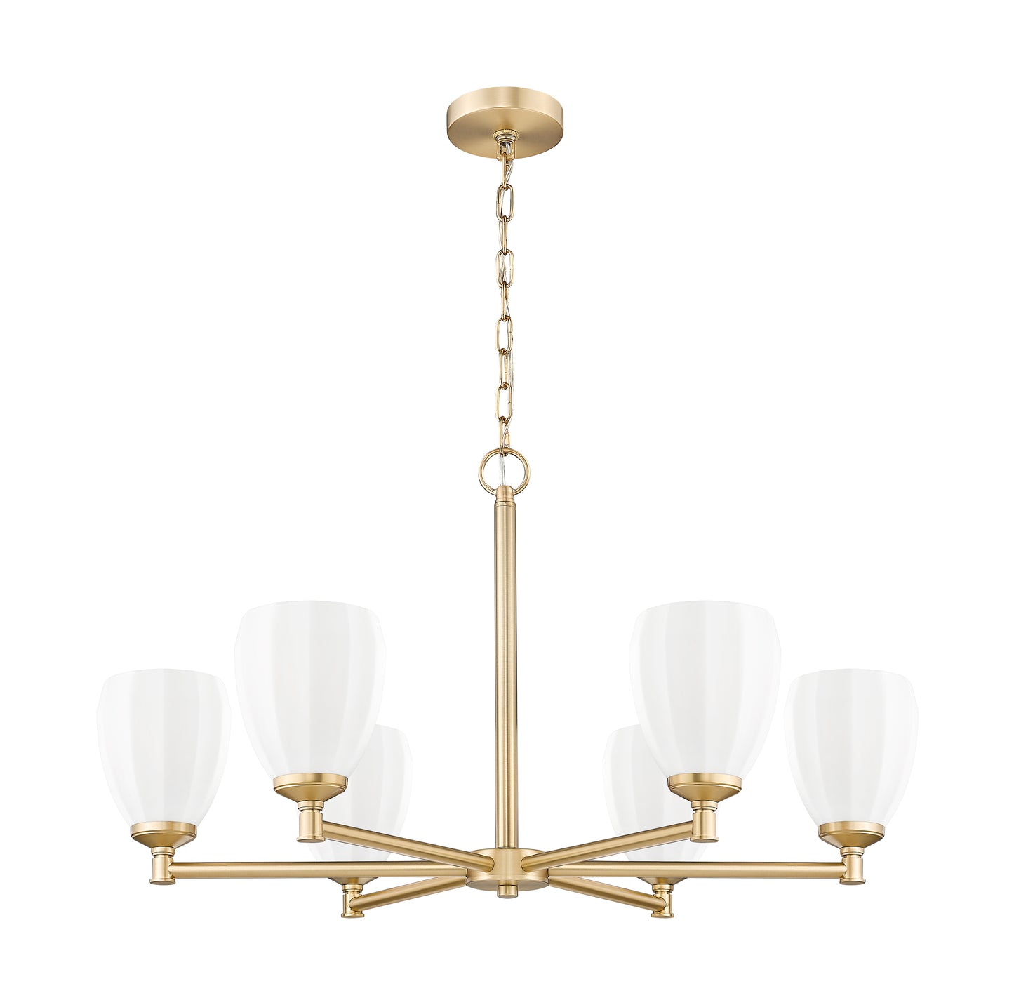 Oren 6 Light Chandelier Modern Gold