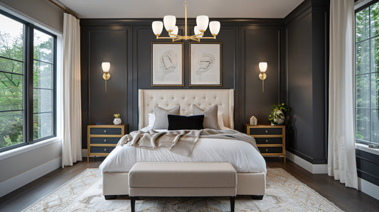 Oren 6 Light Chandelier Modern Gold