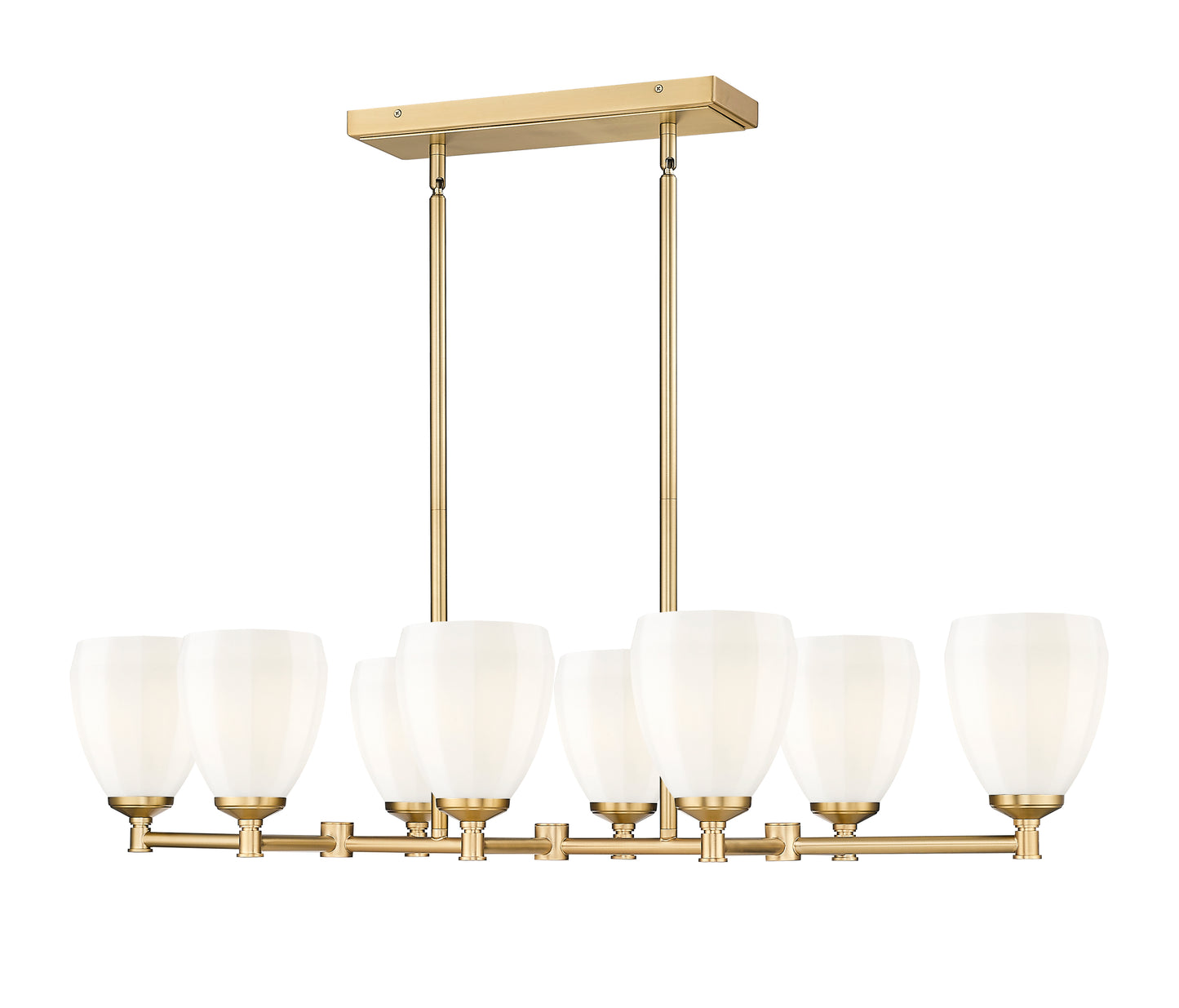 Oren 8 Light Linear Chandelier Modern Gold