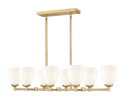 Oren 8 Light Linear Chandelier Modern Gold