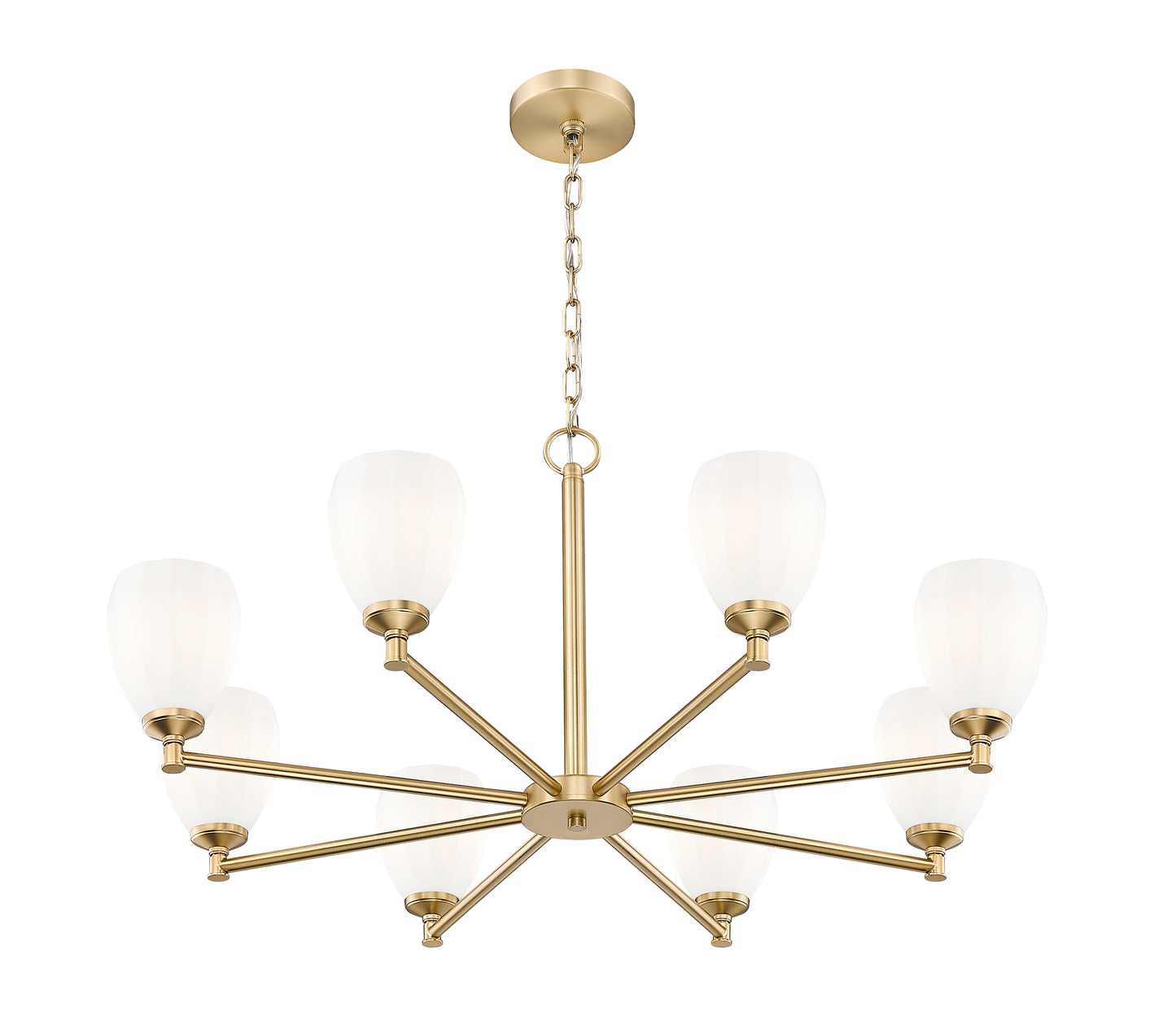 Oren 8 Light Chandelier Modern Gold