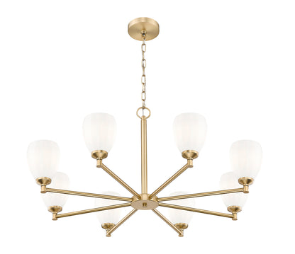 Oren 8 Light Chandelier Modern Gold