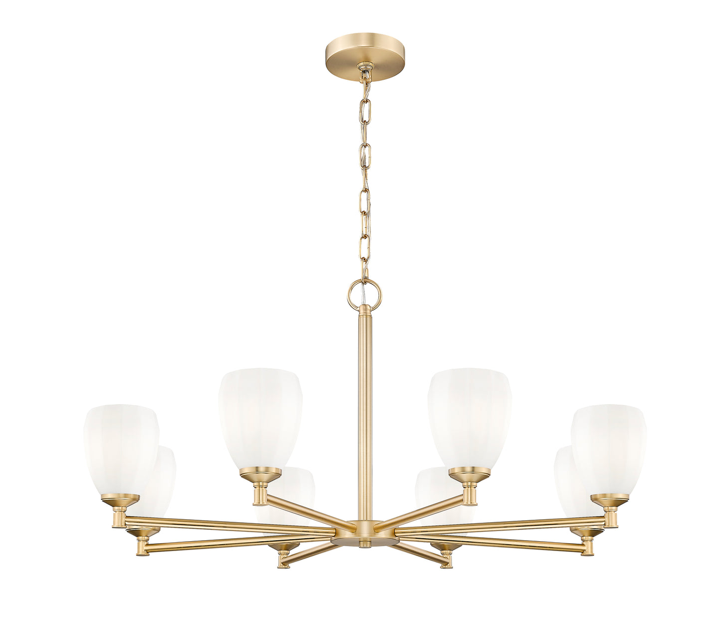 Oren 8 Light Chandelier Modern Gold