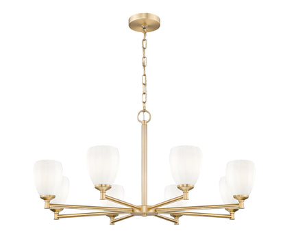 Oren 8 Light Chandelier Modern Gold