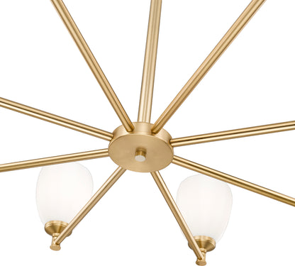 Oren 8 Light Chandelier Modern Gold