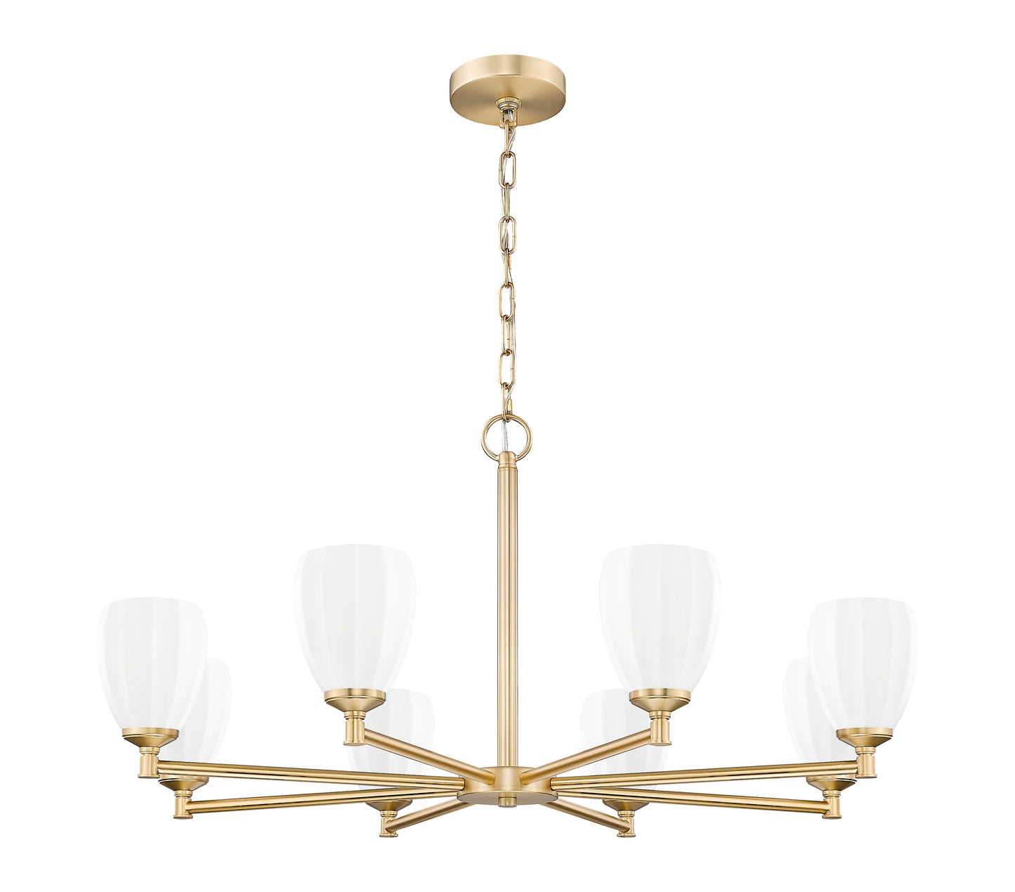Oren 8 Light Chandelier Modern Gold