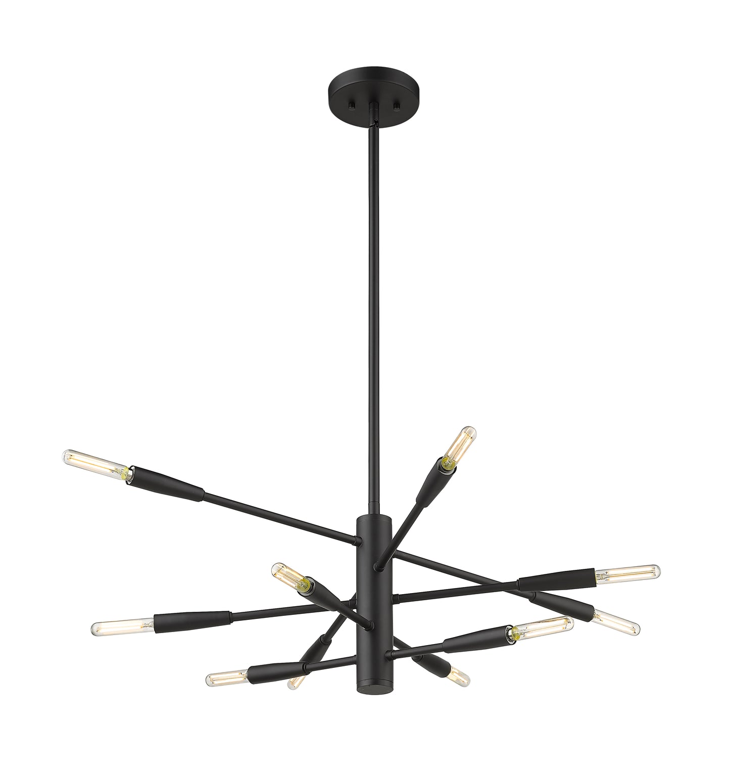 Ascension 10 Light Chandelier Matte Black