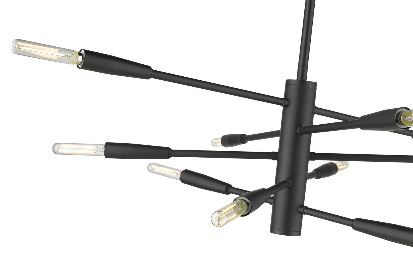 Ascension 10 Light Chandelier Matte Black