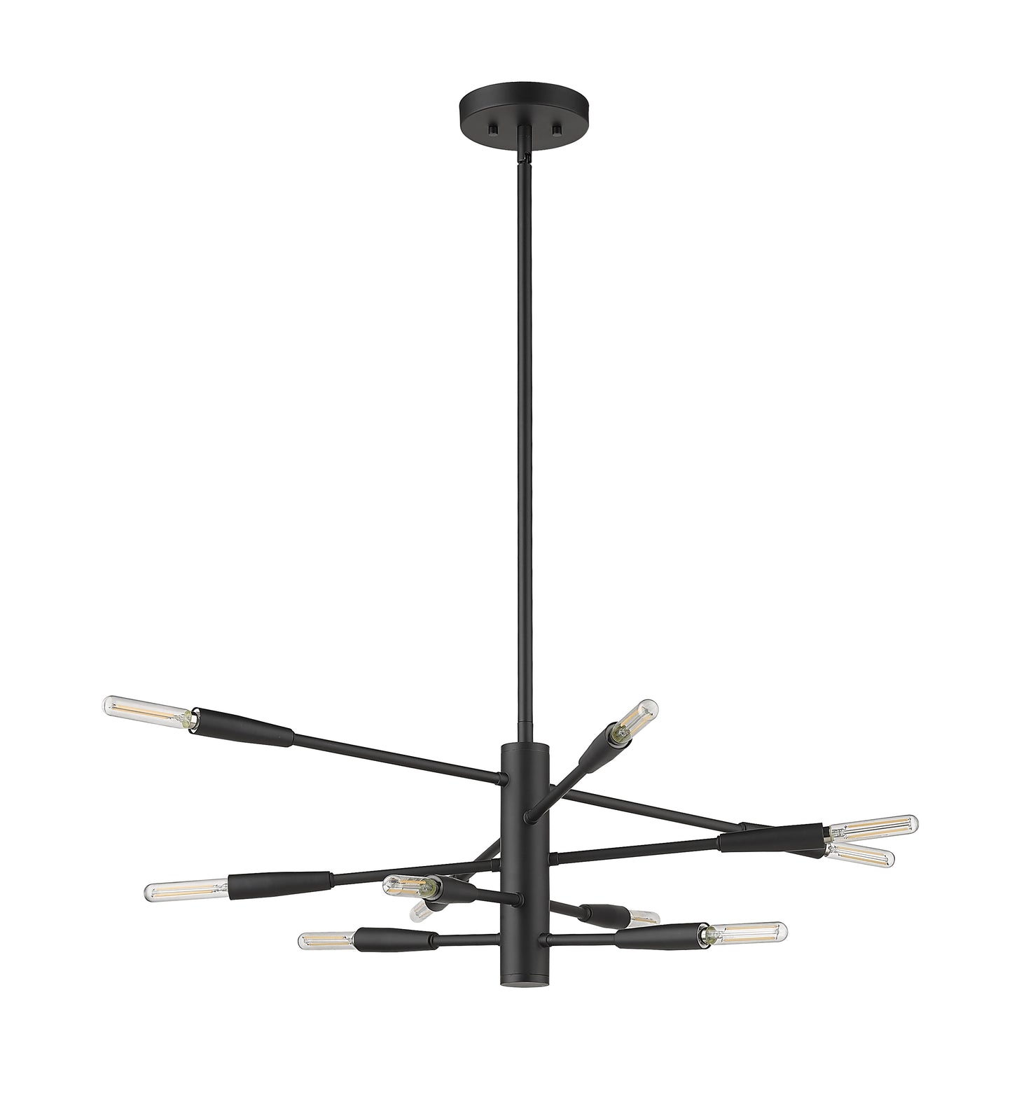 Ascension 10 Light Chandelier Matte Black