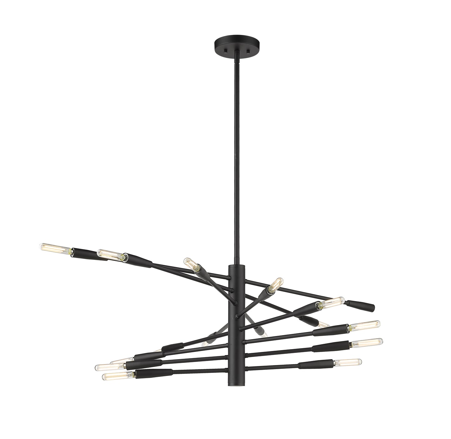Ascension 16 Light Chandelier Matte Black