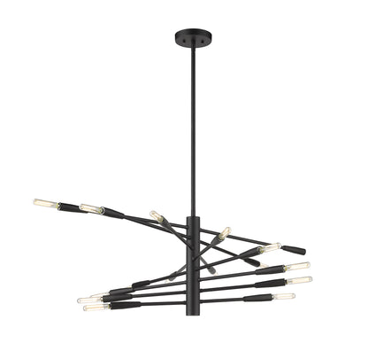 Ascension 16 Light Chandelier Matte Black