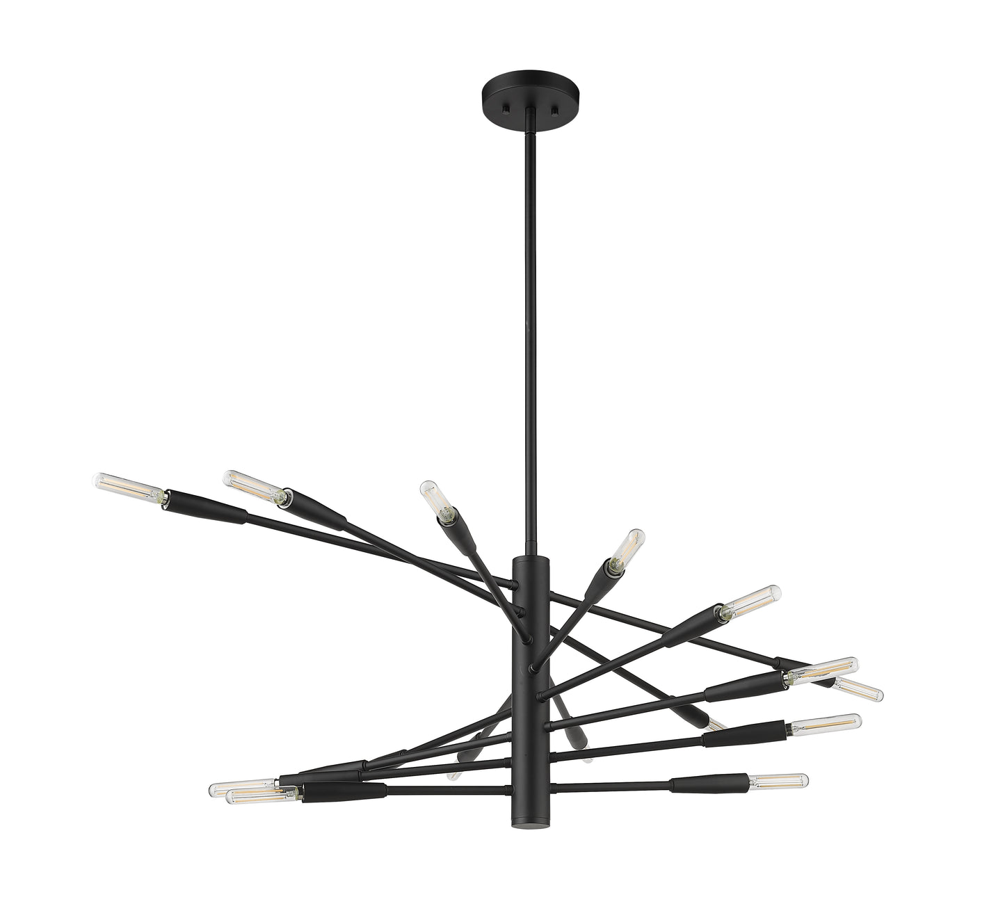 Ascension 16 Light Chandelier Matte Black