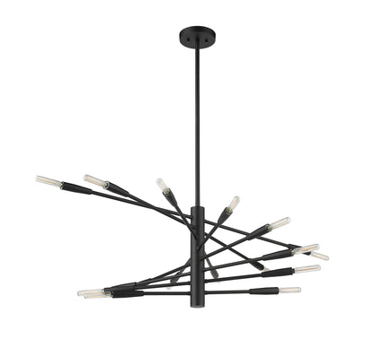 Ascension 16 Light Chandelier Matte Black