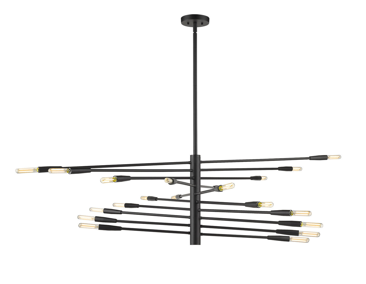 Ascension 20 Light Chandelier Matte Black