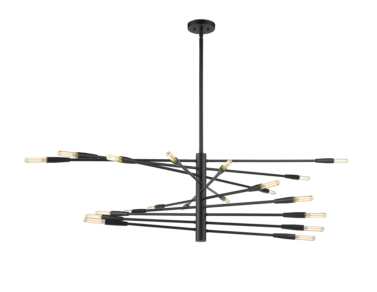 Ascension 20 Light Chandelier Matte Black