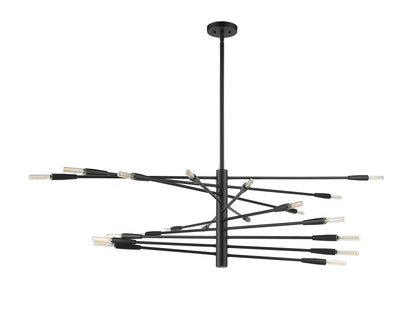 Ascension 20 Light Chandelier Matte Black