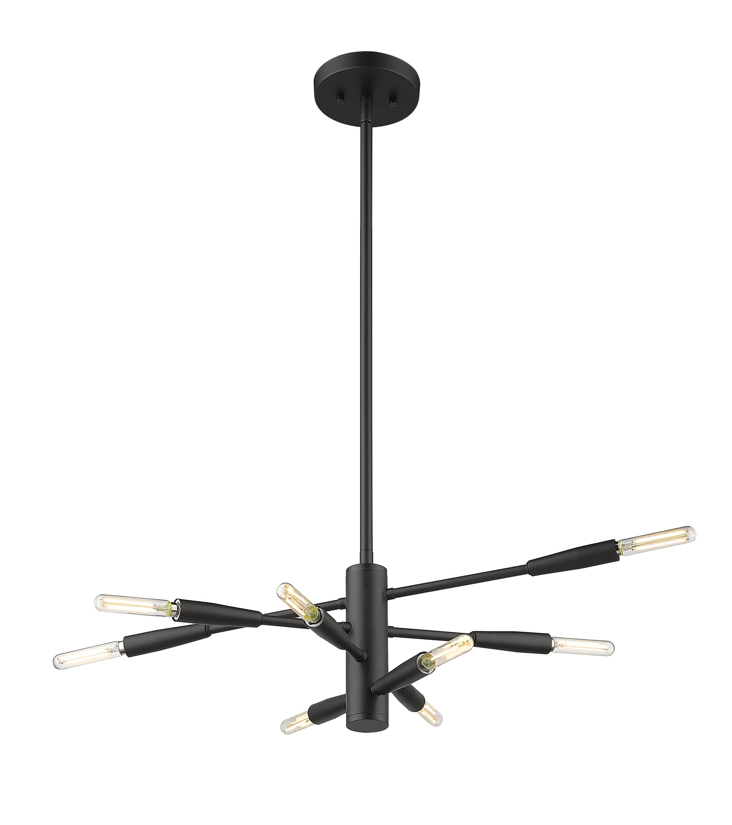 Ascension 8 Light Chandelier Matte Black