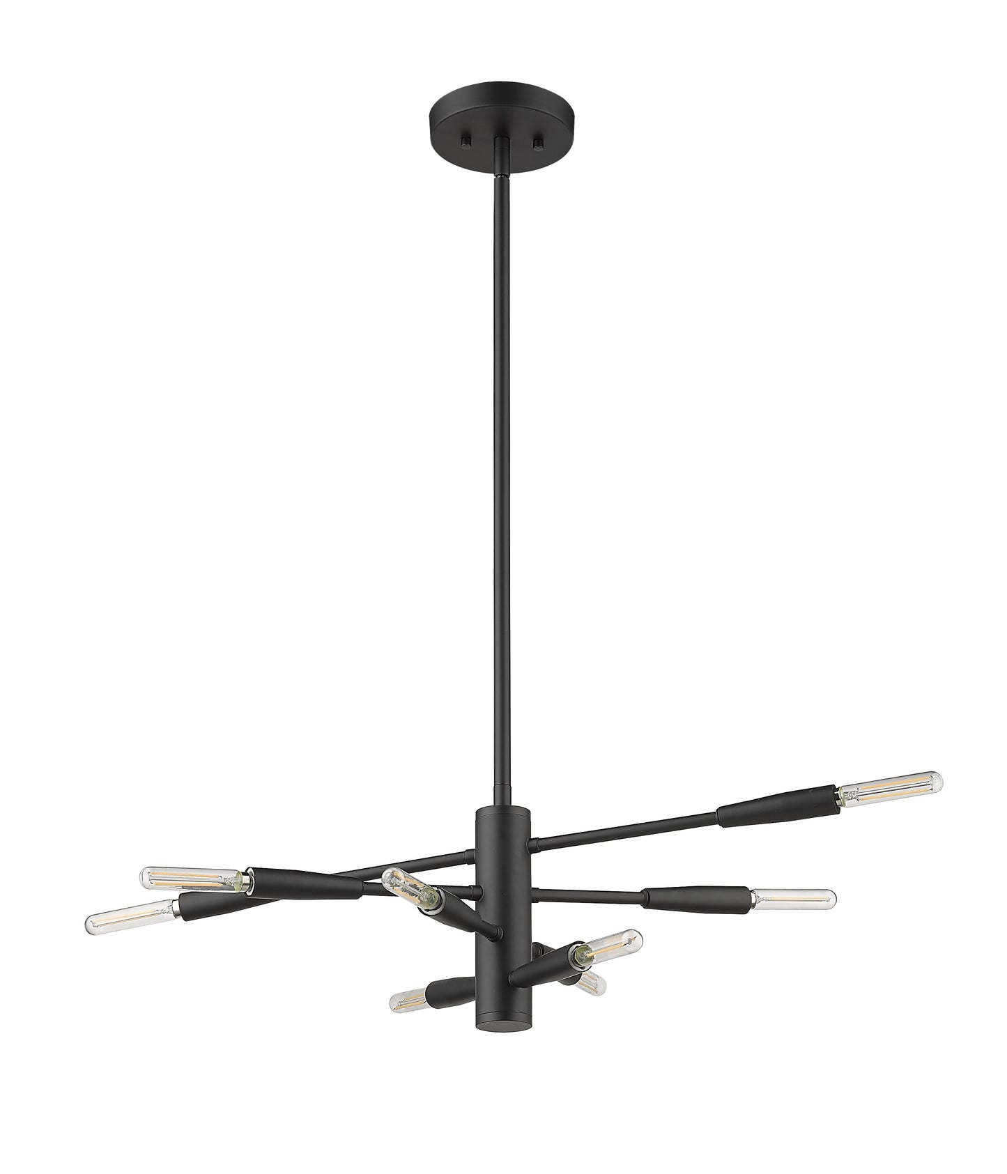 Ascension 8 Light Chandelier Matte Black