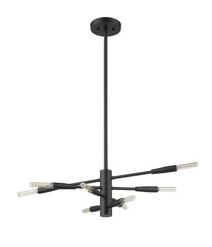 Ascension 8 Light Chandelier Matte Black