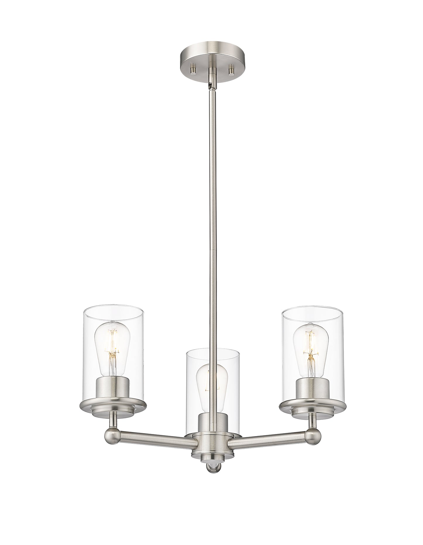 Thayer 3 Light Chandelier Brushed Nickel
