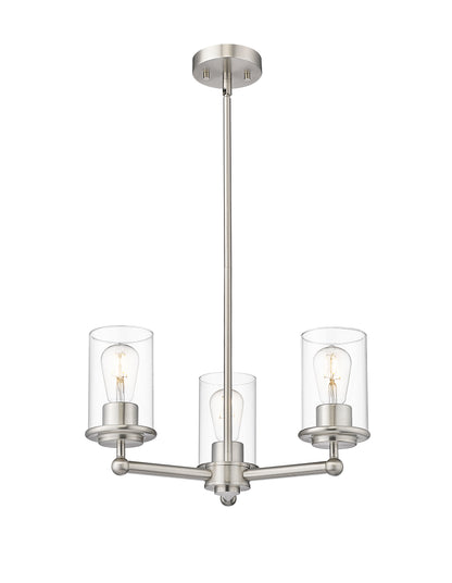 Thayer 3 Light Chandelier Brushed Nickel