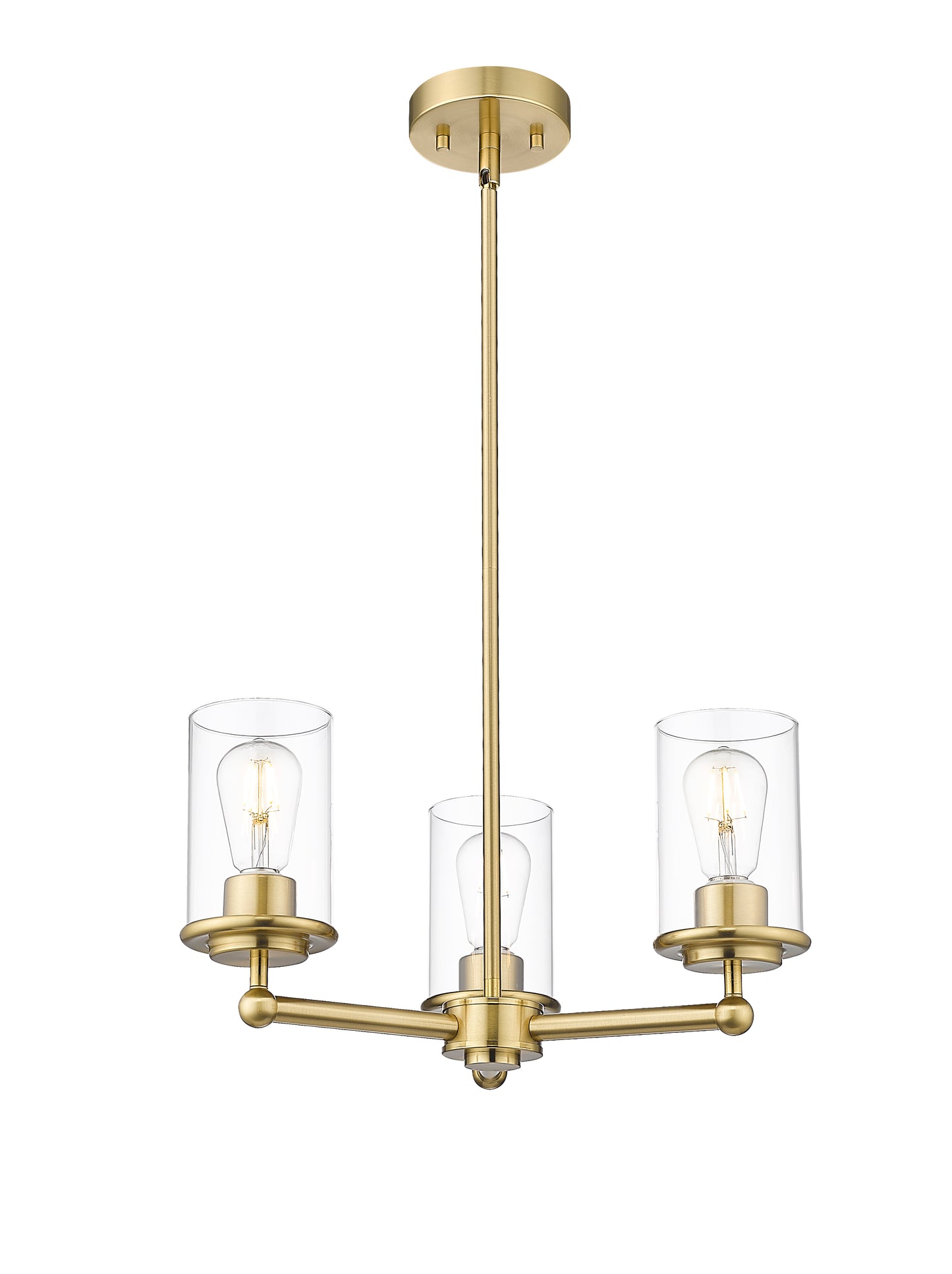 Thayer 3 Light Chandelier Luxe Gold