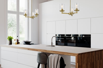 Thayer 3 Light Chandelier Luxe Gold