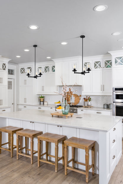 Thayer 3 Light Chandelier Matte Black