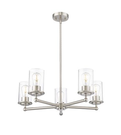 Thayer 5 Light Chandelier Brushed Nickel