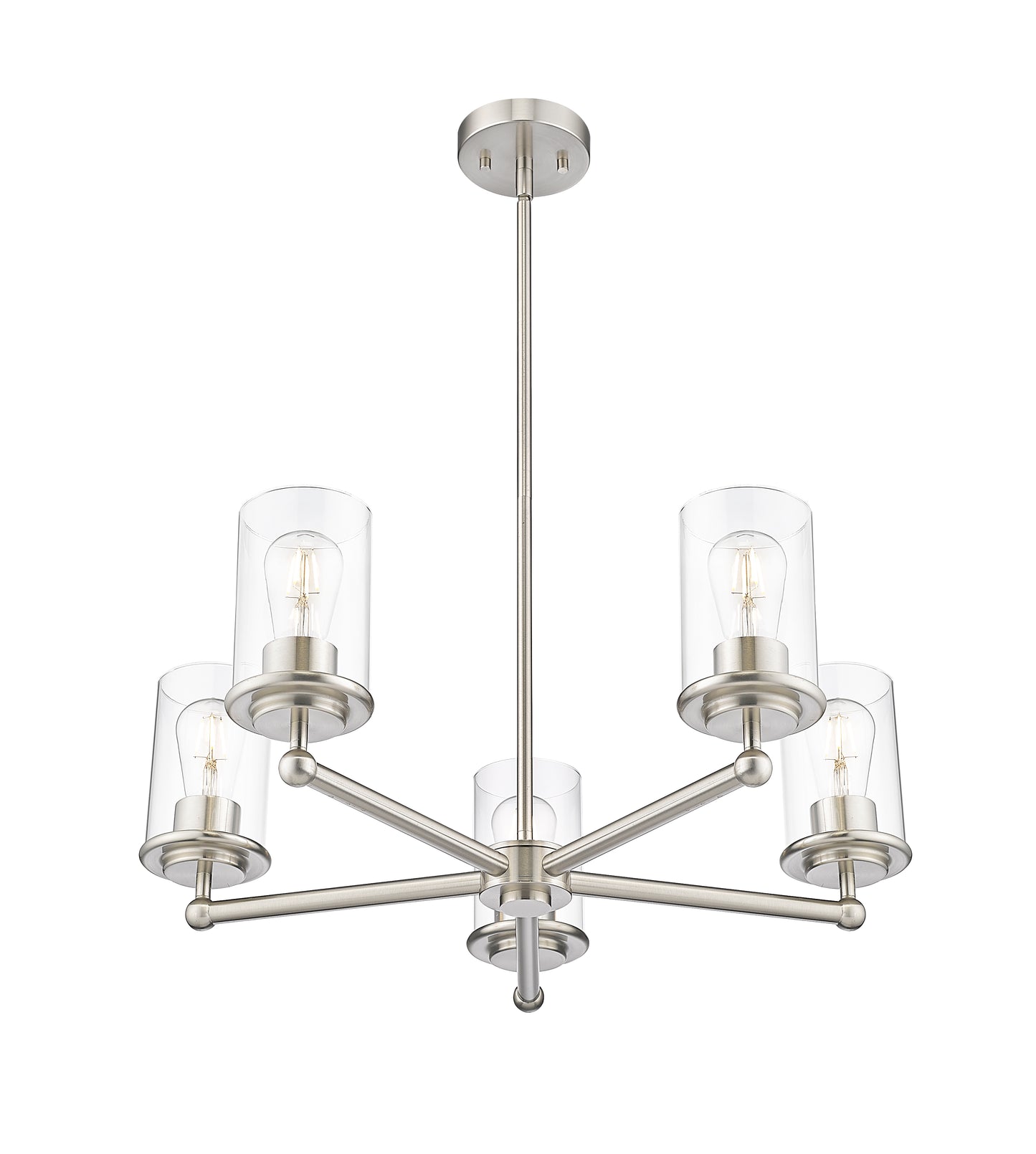 Thayer 5 Light Chandelier Brushed Nickel