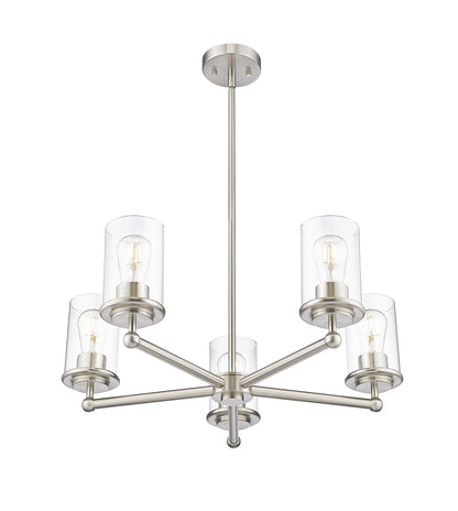 Thayer 5 Light Chandelier Brushed Nickel