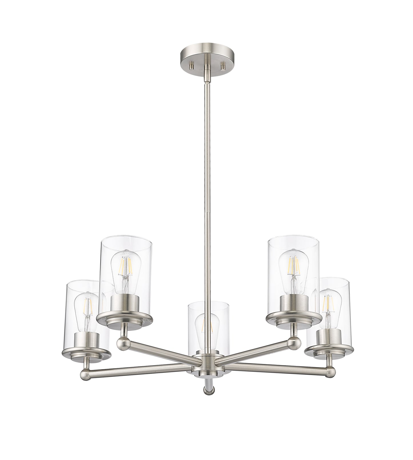 Thayer 5 Light Chandelier Brushed Nickel