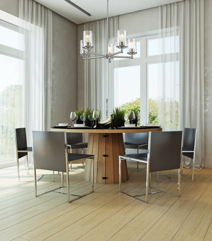 Thayer 5 Light Chandelier Brushed Nickel