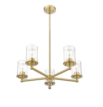 Thayer 5 Light Chandelier Luxe Gold