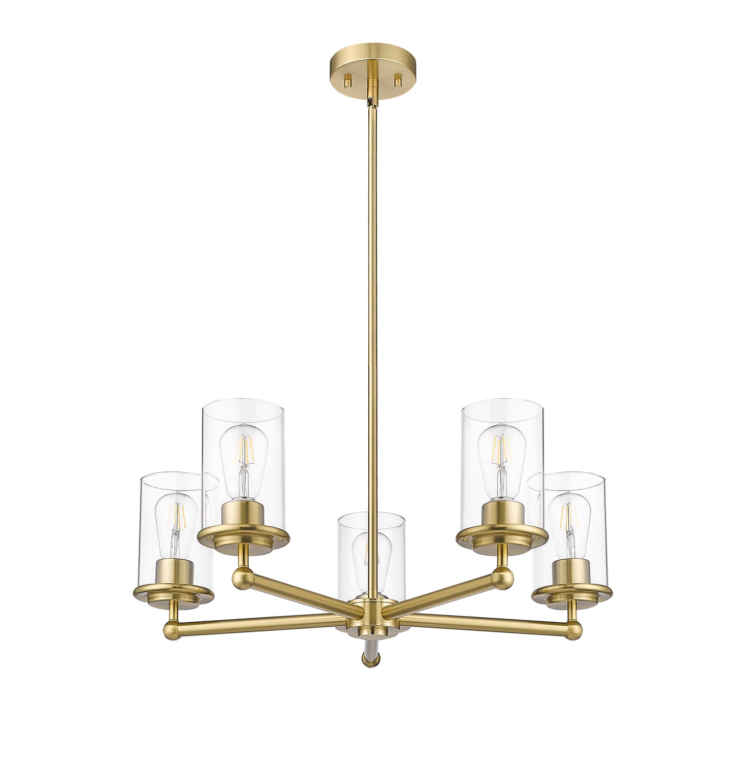Thayer 5 Light Chandelier Luxe Gold