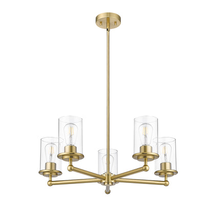Thayer 5 Light Chandelier Luxe Gold