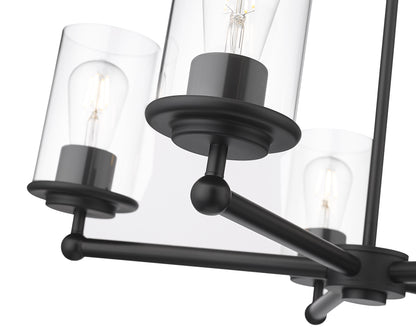 Thayer 5 Light Chandelier Matte Black