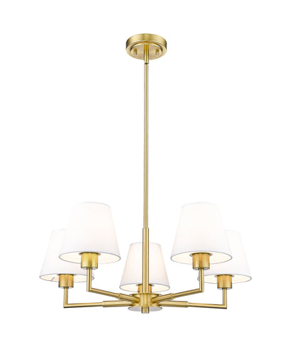 Leila 5 Light Chandelier Luxe Gold