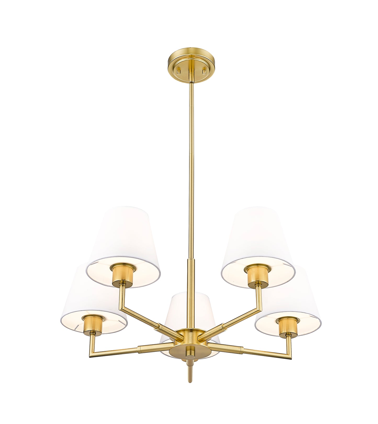 Leila 5 Light Chandelier Luxe Gold
