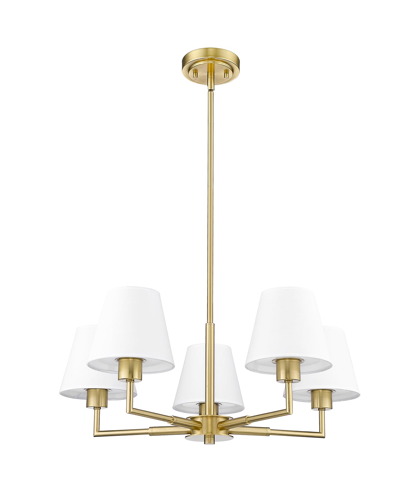 Leila 5 Light Chandelier Luxe Gold